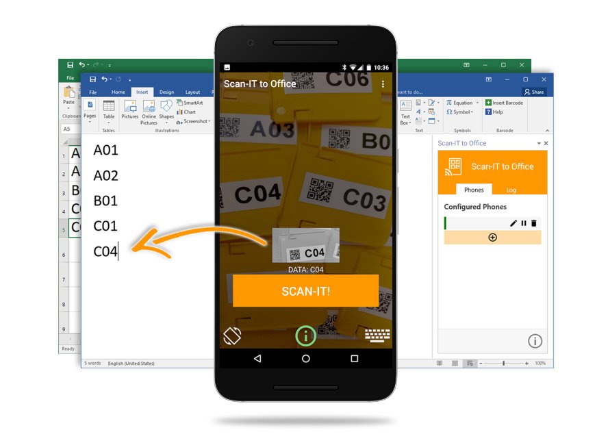 image scan barcodes into office documents 888x650